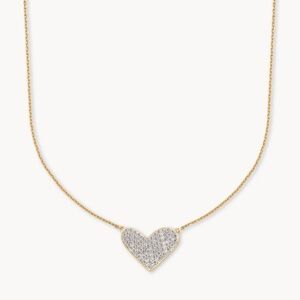 Kendra Scott Large Heart 14k Yellow Gold Pendant Necklace